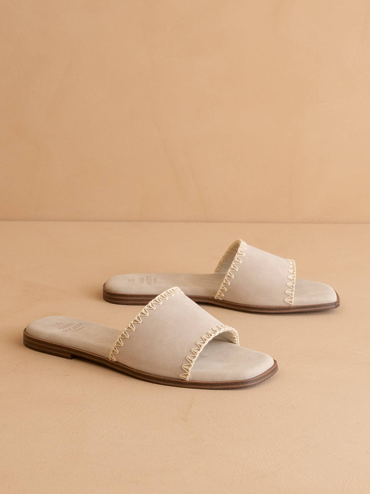 Emmie Border Stitch Sandals