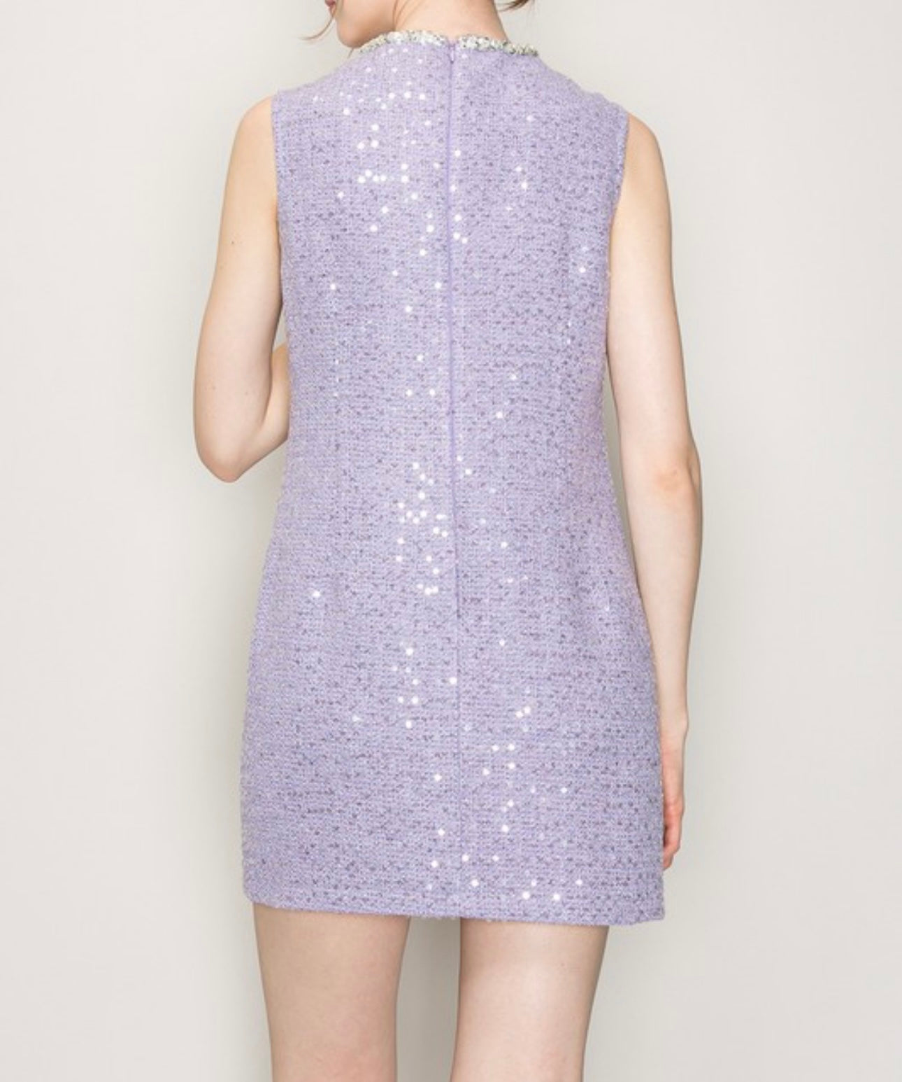 Sequin Beaded Embellished Mini Dress